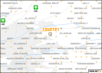 map of Courtry