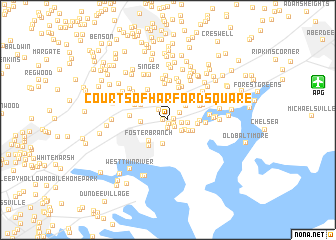 map of Courts of Harford Square