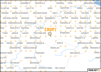 map of Coury