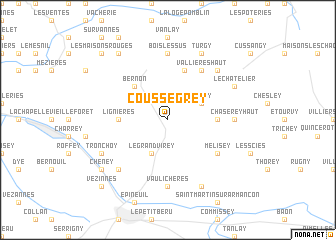 map of Coussegrey