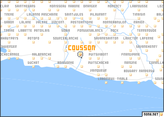 map of Cousson