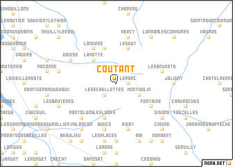 map of Coutant
