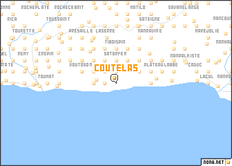 map of Coutelas