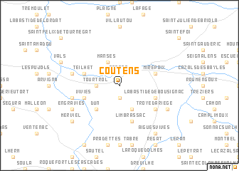 map of Coutens