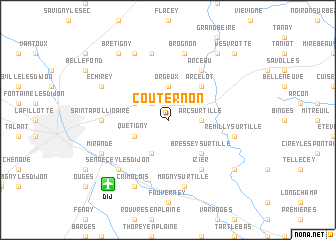 map of Couternon