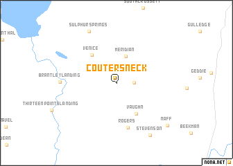 map of Couters Neck