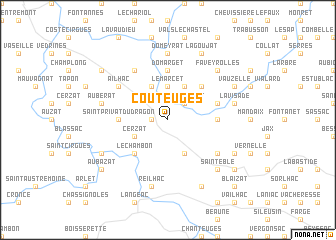 map of Couteuges