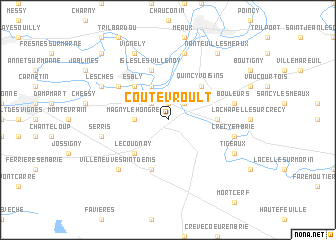 map of Coutevroult