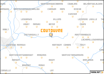 map of Coutouvre