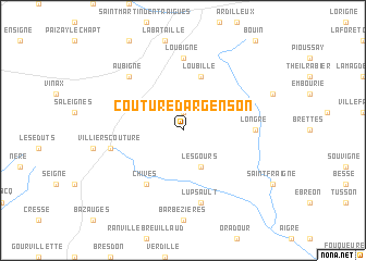 map of Couture-dʼArgenson