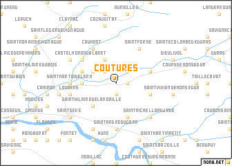 map of Coutures