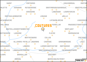 map of Coutures