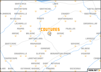 map of Coutures