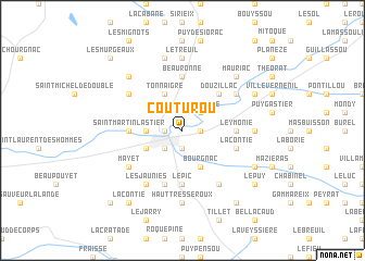 map of Couturou