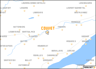 map of Couvet