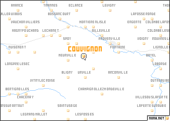 map of Couvignon