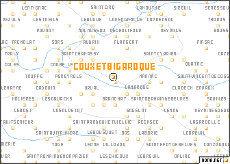 map of Coux-et-Bigaroque