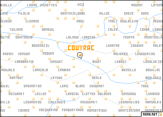 map of Couyrac