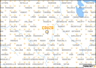 map of Couza