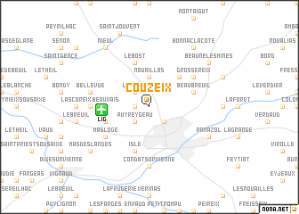 map of Couzeix