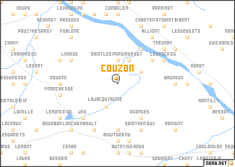 map of Couzon