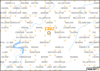 map of Couz