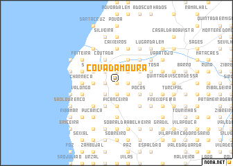 map of Cova da Moura