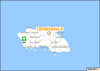 map of Covão da Mula