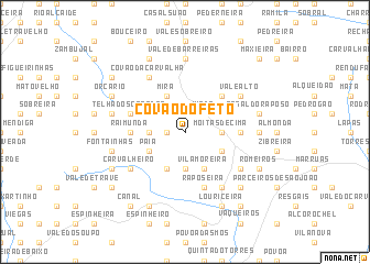 map of Covão do Feto