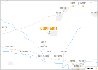 map of Covăsinţ