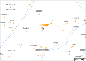 map of Çovdar