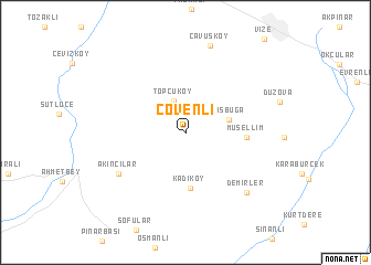 map of Çövenli