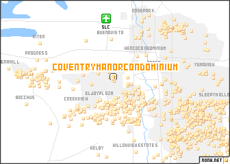 map of Coventry Manor Condominium