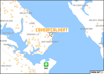 map of Cove of Calvert