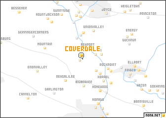 map of Coverdale