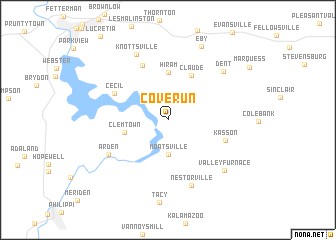 map of Cove Run