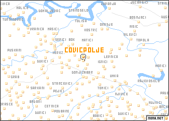 map of Čović Polje