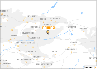 map of Covina