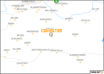 map of Covington