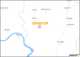 map of Covington