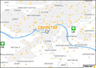 map of Covington