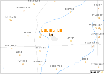 map of Covington