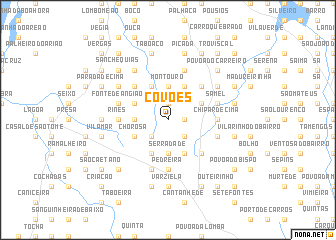 map of Covões