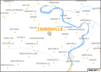 map of Cowansville