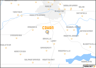 map of Cowan