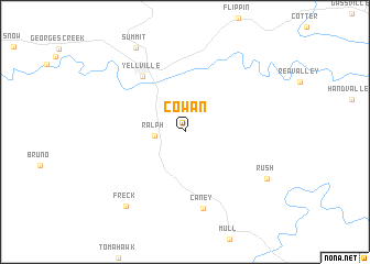 map of Cowan