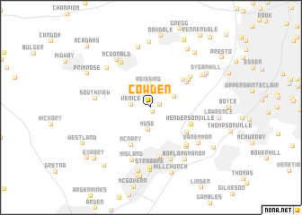 map of Cowden