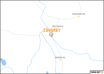 map of Cowdrey