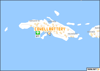 map of Cowell Battery