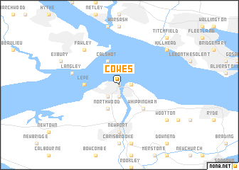 map of Cowes